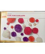 Pom Pom Garland Room Decor Party Large and Small Red Orange Purple White... - $15.99