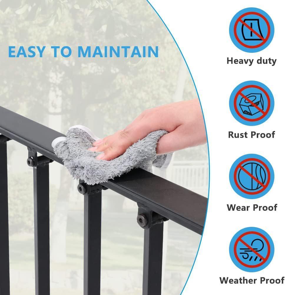 Smonter Handrails For Outdoor Steps 2 3 Step Porch Stair Outdoor Lighting 0719