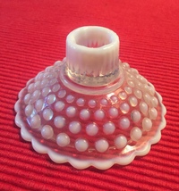 Vintage Fenton Hobnail taper candle holder image 1