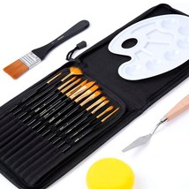 Artist Paint Brush Set Professional 15pc Best Art Supplies 