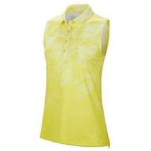 Nike Women's Dry Fairway Print Polo XS Optic Yellow CI9884-731 - $42.00