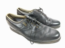 FootJoy Dryjoy Turfmasters Men's Golf Shoes Brogue Saddle Size 10 M Black - $29.95