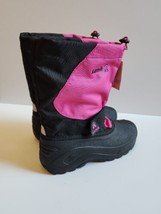 KAMIK Snowfox Snow Boots Kids Youth Girls 4 Pink Black NEW - $49.37