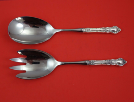 Meadow Rose by Wallace Sterling Silver Salad Serving Set HHWS Custom 4-Tine 11" - $132.76