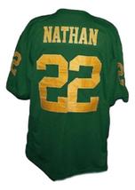 Tony Nathan Woodlawn Movie New Men Football Jersey Green Any Size image 5