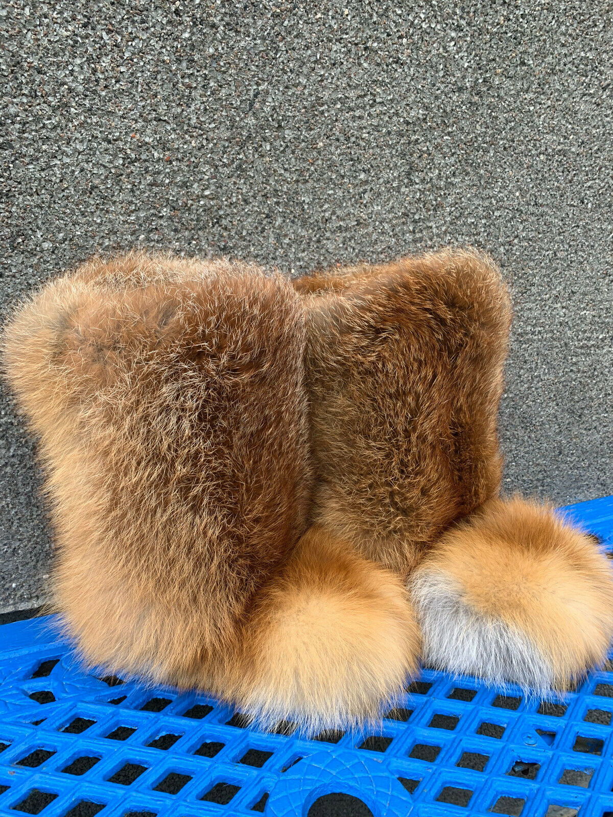 Double-Sided Red Fox Fur Boots For Outdoor Eskimo Fur Boots Arctic ...