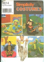 Simplicity 8814 Toddlers Children&#39;s Costumes Bubble Bee Dog Spaceman 6mo... - $10.47