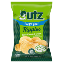 Utz Ripples Sour Cream &amp; Onion Potato Chips, 12.5 oz. Party Size Bag - $27.67+