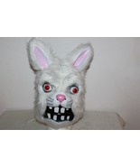 Scary Bunny Mask,  Furry Plush Head Mask, Popping Eyes psycho bunny mask... - $19.79