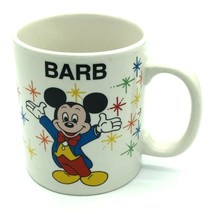 DISNEY Epcot BARB Name Coffee Mug Vintage Mickey Mouse Castle Riverboat ... - $19.78