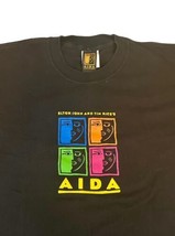 Men Black Elton John And Tim Rice's Aida TShirt Sz XL Musical Concert Cotton image 3