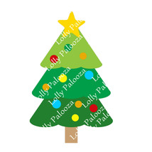 Christmas Tree Layered DIGITAL File. Instant Download.  Svg, Pdf, Jpg files.  No