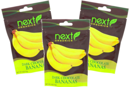 Next Organics Dark Chocolate Covered Banana-Certified Organic, 3-Pack 4 ... - $38.56
