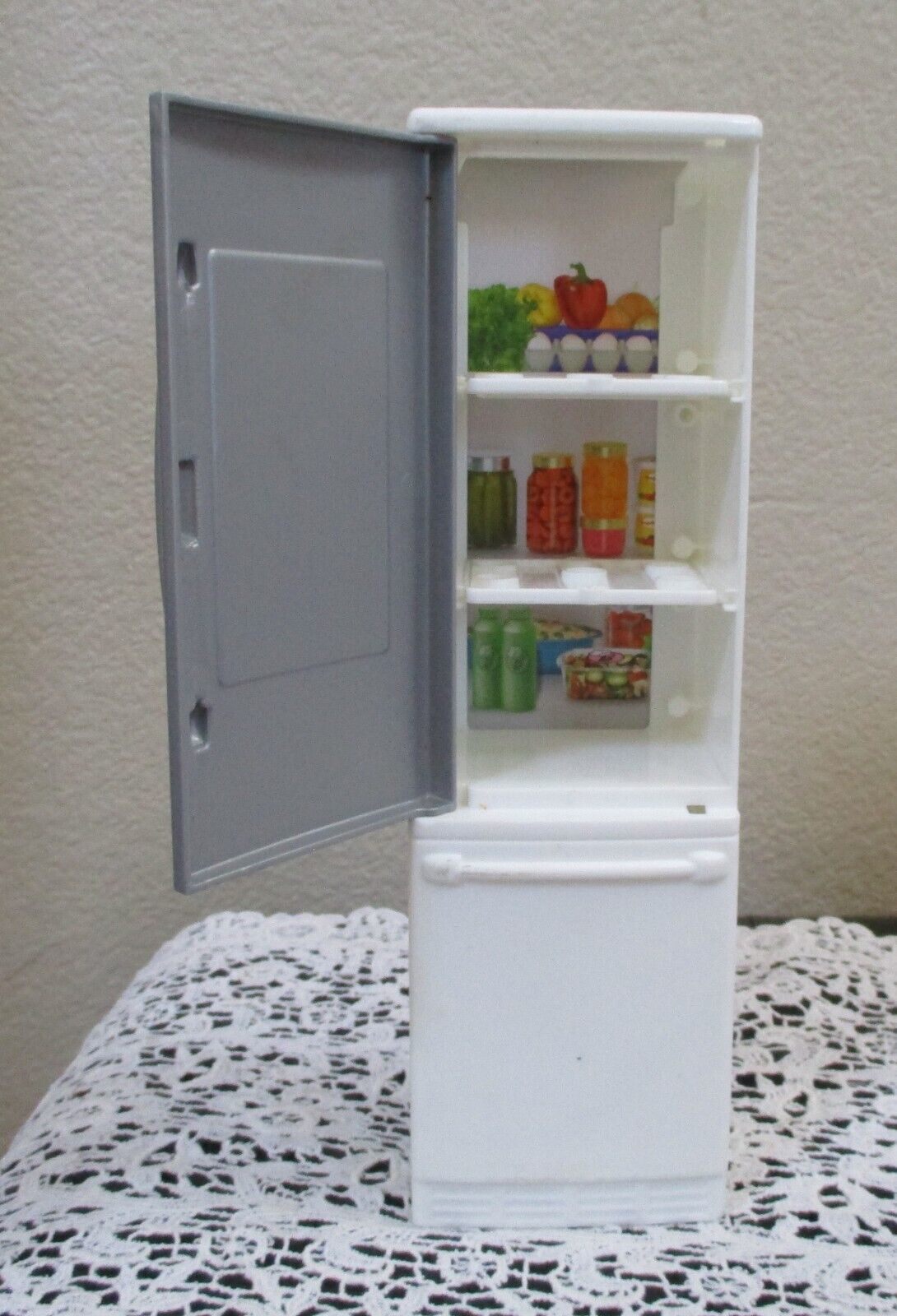 Mattel Barbie Doll House Furniture Kitchen Fridge Refrigerator 10