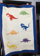 The Company Store Dinosaur  Wall Hanging Quilt Blanket Rare - $247.50