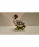 Vintage Ceramic Figurine Mallard Duck American Decoy 1983 4&quot; long EUC Sh... - $12.99