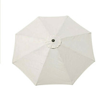 White Leisure Courtyard Umbrella Pool Patio Polyester Cloth Replacement ... - $20.00