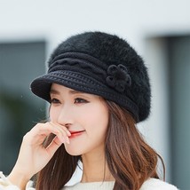 Hot Berets Hat  Fashion Spring Autumn Winter Hat Warm Flower Knit Crochet Cute C - $190.00
