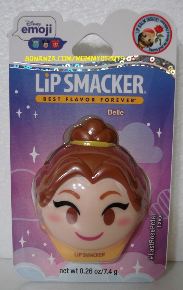 Belle Disney Emoji Flip Balm Lip Smacker Last Rose Petal 2 Sided Beauty Beast - $9.50