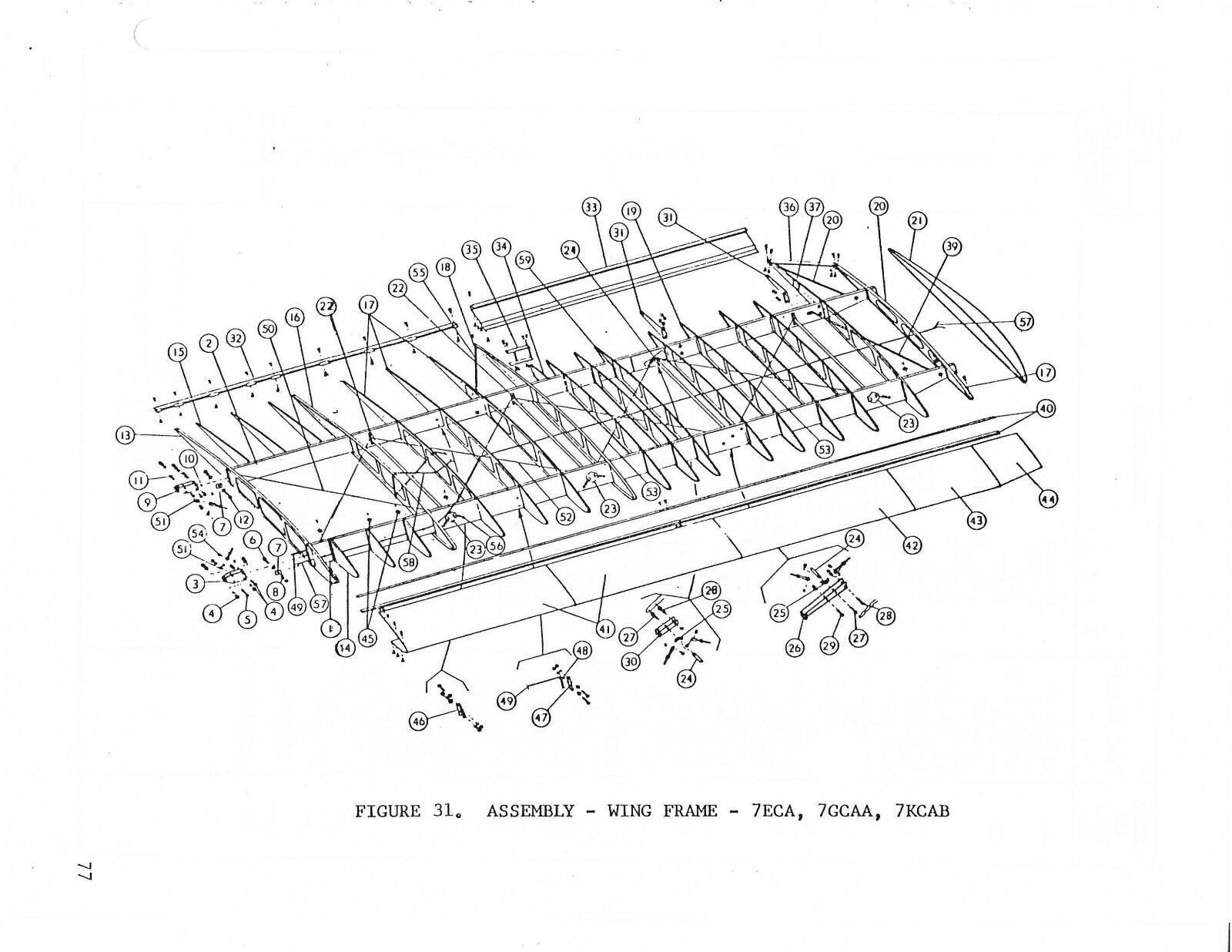 Bellanca Champion Citabria 7ECA 7GCAA 7GCBC 7KCAB Illustrated Parts
