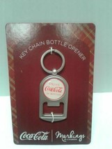 Coca Cola Key Chain Bottle Opener Silver Red Logo - $18.00