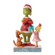 Jim Shore Grinch Christmas Figurine with Max and Cindy Lou 7.24" High #6012698