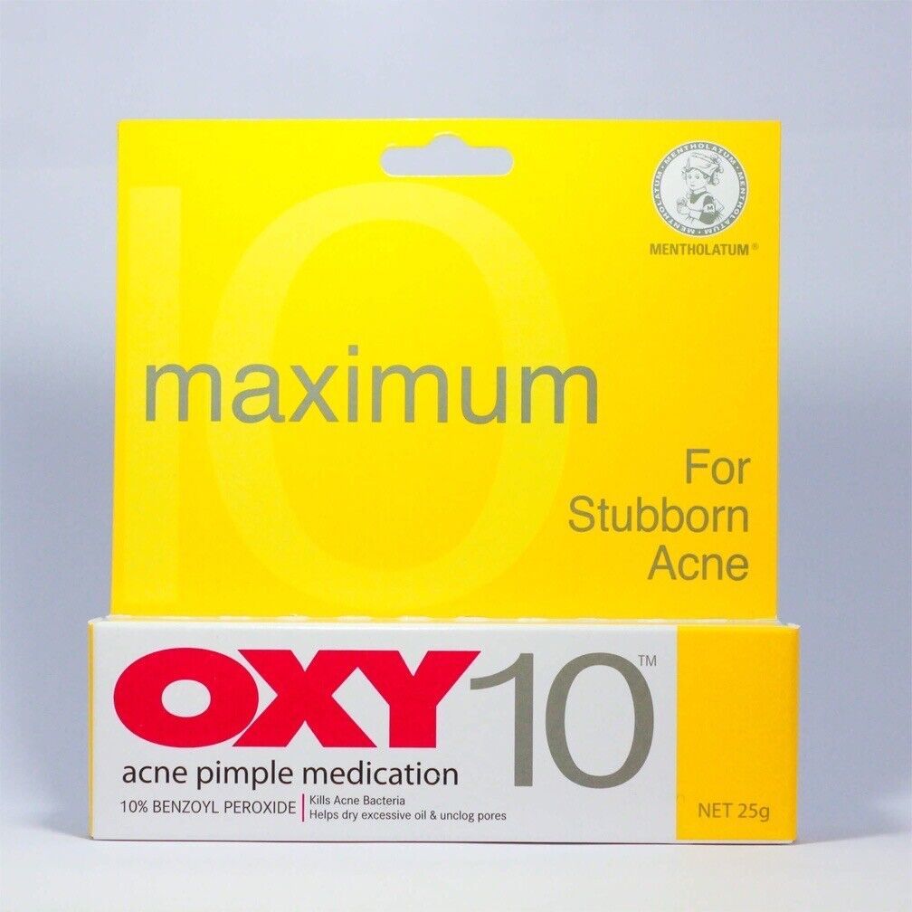 OXY 10 Acne & Pimple Treatment Maximum Strength 25g X 2 tubes Acne & Blemish Control
