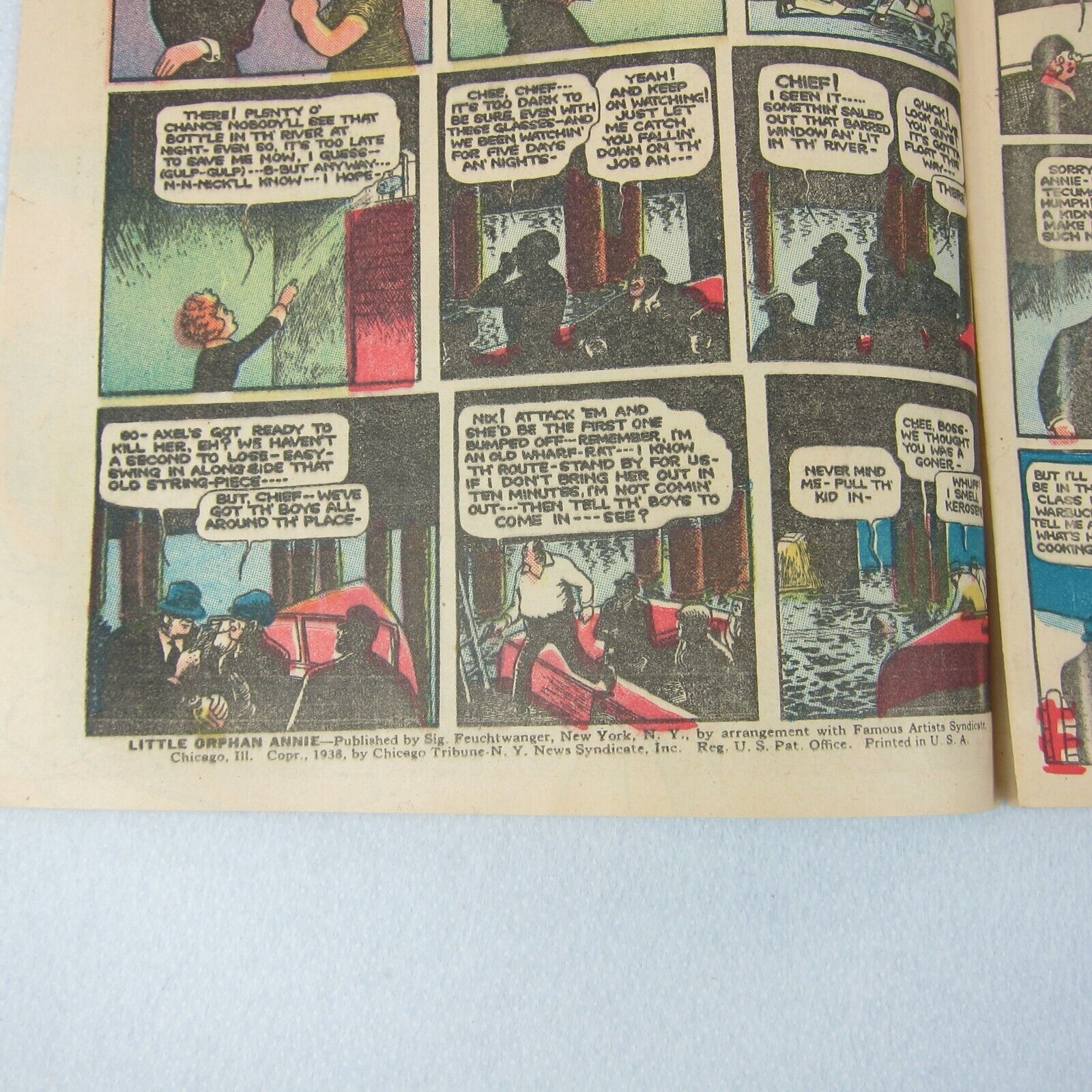 Vintage 1938 Little Orphan Annie Comic Book Chicago Tribune Popped ...