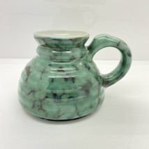 Westwood Mug, Vintage Westwood Pottery marbled Mug Coffee Cup Green teal... - $10.39