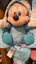 Disney Parks Baby Mickey Mouse in a Hoodie Pouch Blanket Plush Doll New image 2