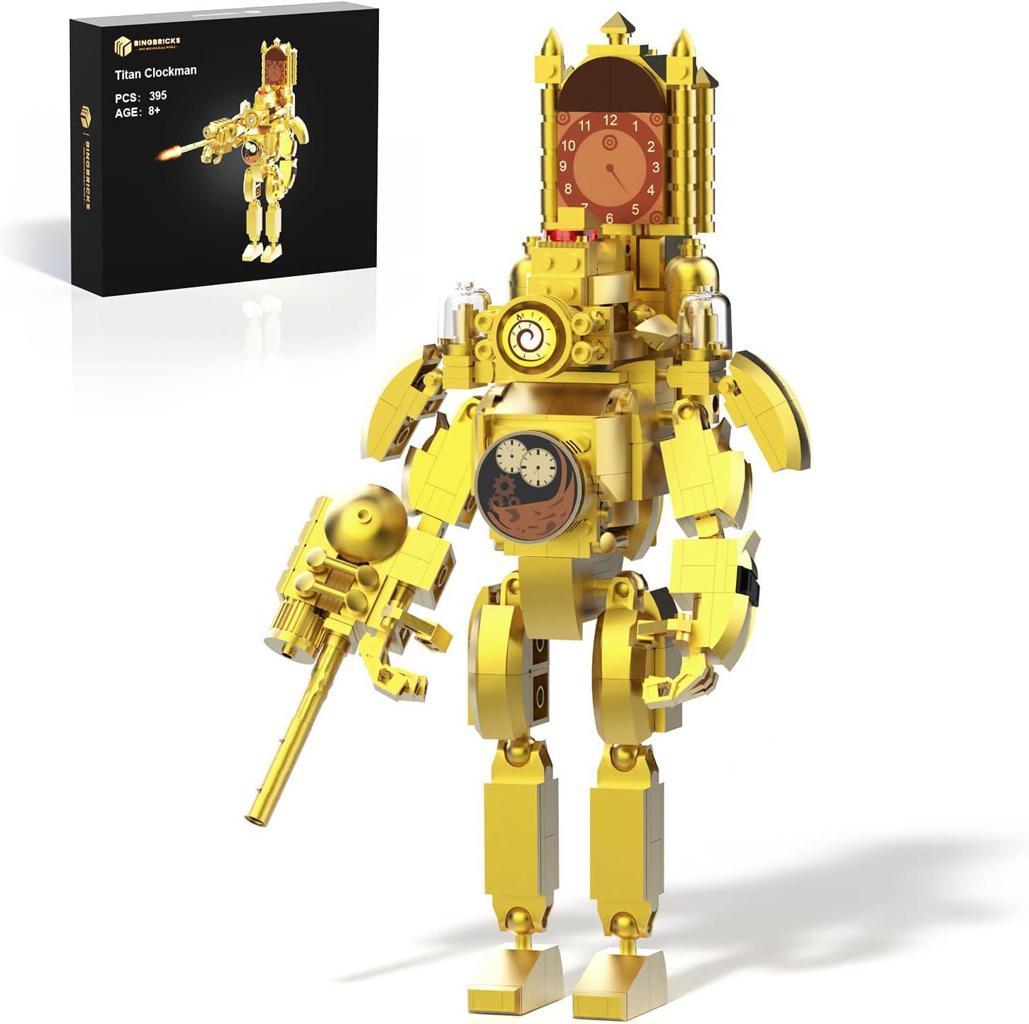 Skibidi Toilet Titan ClockMan Building Sets, Titan Clock Man - Wall Clocks