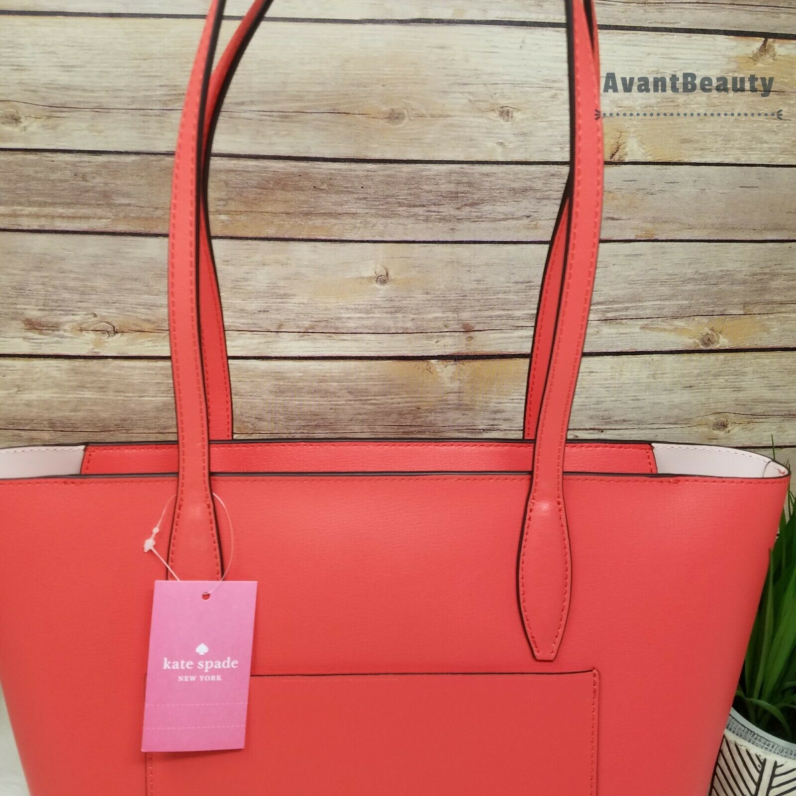 Kate Spade spade flower coated canvas all day large tote w/ pouch ~NWT~ Pink