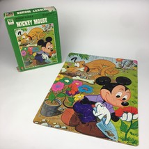 Walt Disney Mickey Mouse Pluto Gardening 100 Piece Vintage Jigsaw Puzzle 14x18 - $14.95