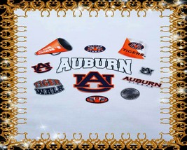 Auburn University TIGERS Mascot Fabric, NCAA Iron On Appliques, 10 Pc Set - $8.00
