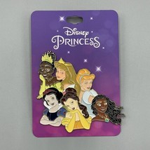 Disney Princess Group Enamel Pin 3" x 3" Belle Moana Tiana Aurora Cinderella - $14.85