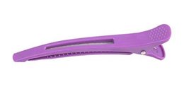 Set of 5 Professional Hair Styling Haircut Clips Best for Salon, Purple