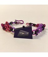 Purple Rhomboid Wristwatch Ladies Bracelet Aluminum Handmade Adjustable Band New - $125.00