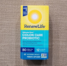 RenewLife Ultimate Flora Colon Care Probiotic 80 Billion - 60 caps - $35.00