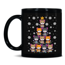 Christmas Cats Black Coffee Mug Cute Funny Secret Santa Stocking Stuffer Gift Id - $19.95