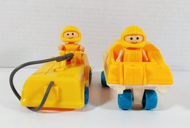 Vintage 1989 Lil' Playmates Nasa Shuttle Fuel Car And Workers & Explorer Car - $17.40