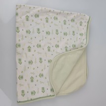 Baby Gap Green White Yellow Dog House Bone Ball Heart Cotton Baby Blanket - $69.29