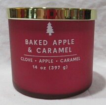 Kirkland's 14 oz Large 3-Wick Candle up to 40 hrs BAKED APPLE & CARAMEL clove - $28.02