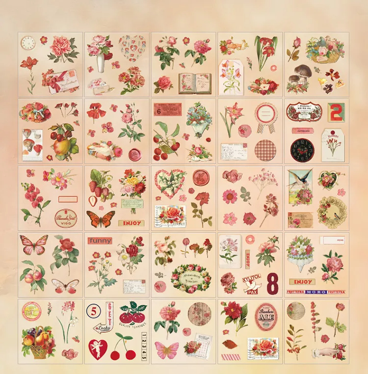 NEW, NIP, Sandylion Red Heart Stickers, Love, Scrapbooking