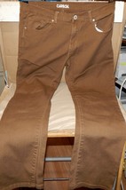 Carbon Brown Jeans Mens Size 34 X 33 Straight Leg 70829 Cotton/Spandex 234J - $23.49