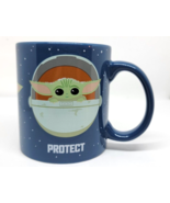Baby YODA Star Wars Coffee Cup Mug SNACK ATTACK PROTECT 20 Oz Oversize - $11.04