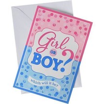 Girl or Boy? Baby Shower Invitations Blue and Pink Party Supplies 8 Count New - $5.95