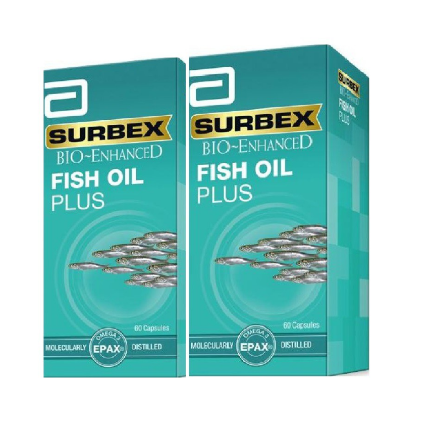 2 BOX ABBOTT SURBEX BIO-ENHANCED FISH OIL PLUS 60'S FAST SHIPPING  - $99.80