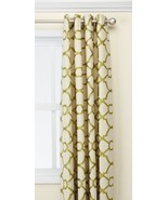 MYSKY HOME Linen Look Grommet Top Jacquard Room Darkening Curtain Panels... - $13.71