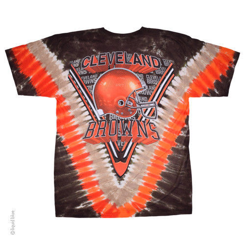 Men's Cleveland Indians Cream Hardball Tie-Dye T-Shirt