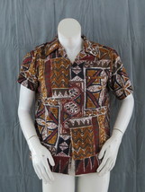Vintage Hawaiian Shirt - Abstract Tribal Patterns Maker Unknown - Men&#39;s ... - $55.00